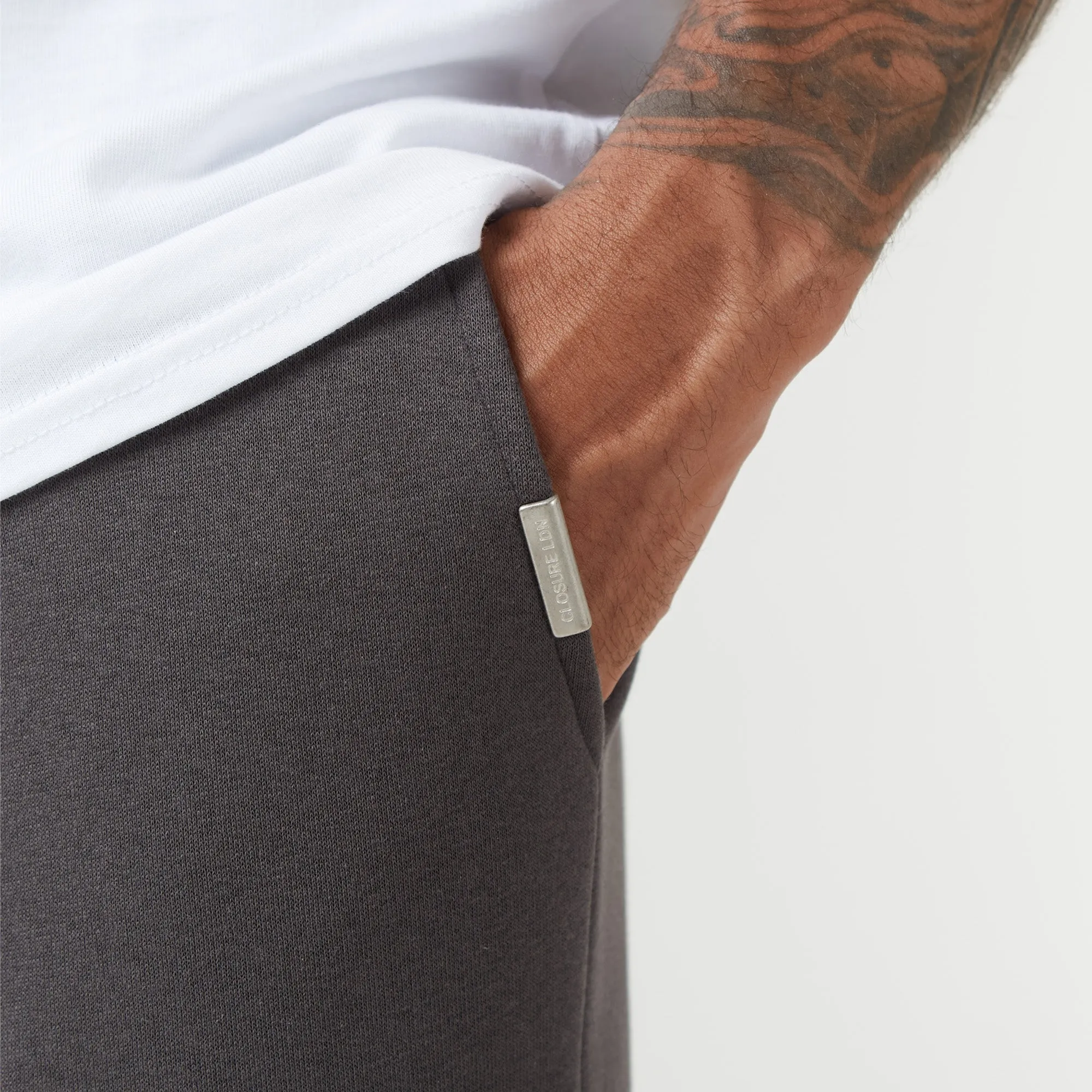 2-Pack Relaxed Fit Open Hem Joggers | Dark Grey / Grey Marl