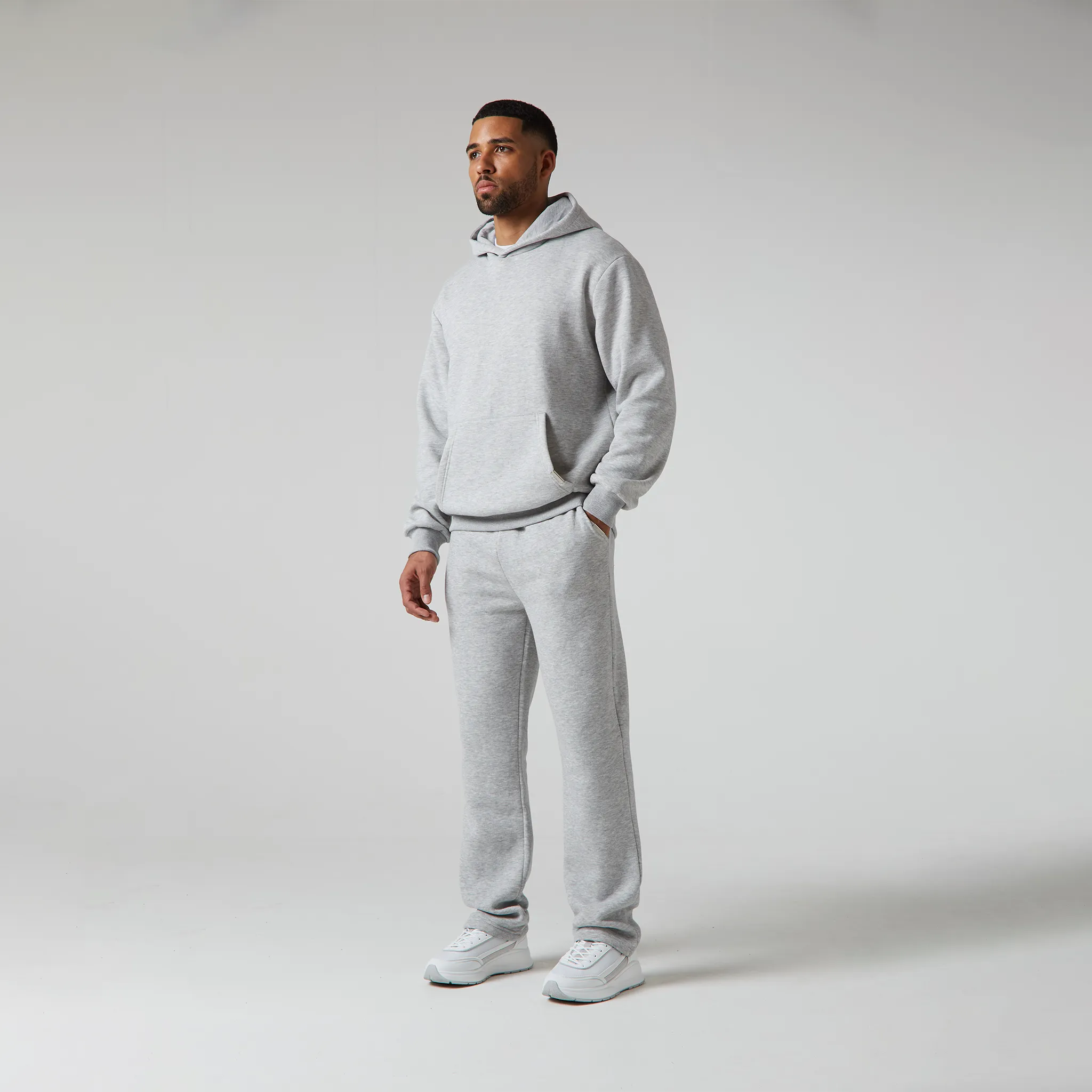 2-Pack Relaxed Fit Open Hem Joggers | Dark Grey / Grey Marl