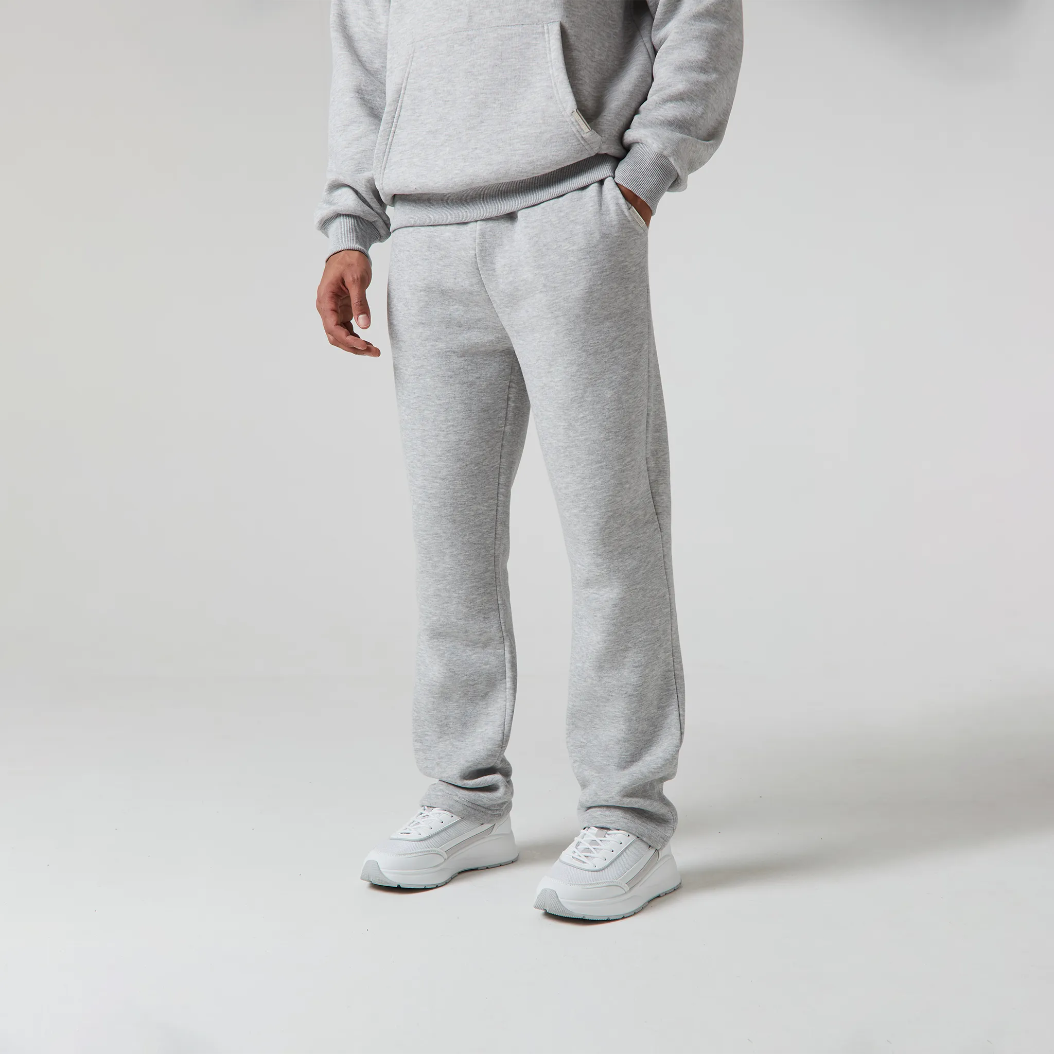 2-Pack Relaxed Fit Open Hem Joggers | Dark Grey / Grey Marl