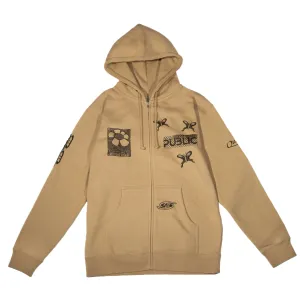 25 Sum Zip Hoody - brown