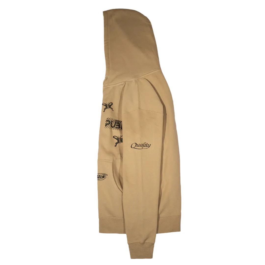 25 Sum Zip Hoody - brown