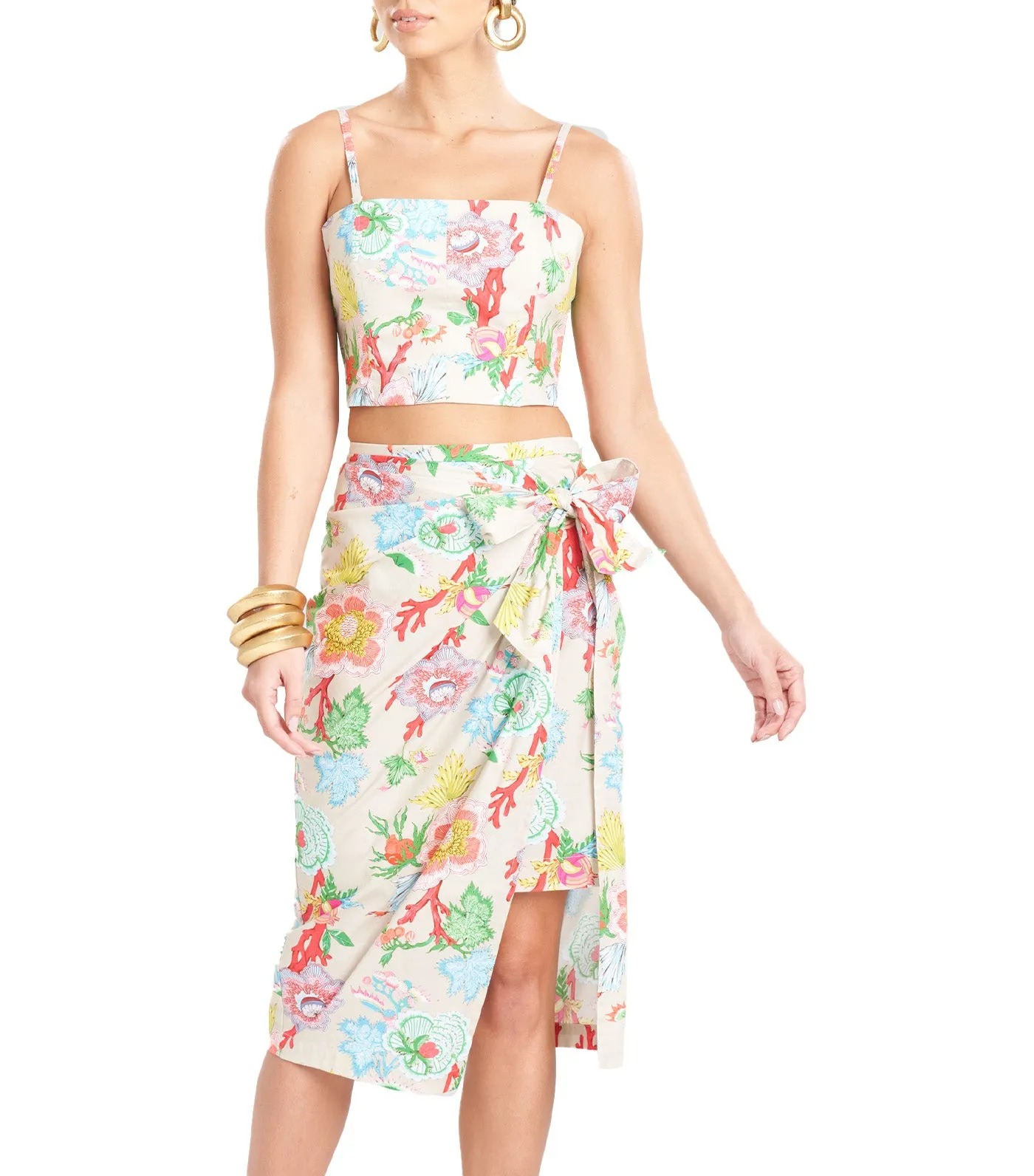 Amanpulo Cotton Poplin Bustier White Sand