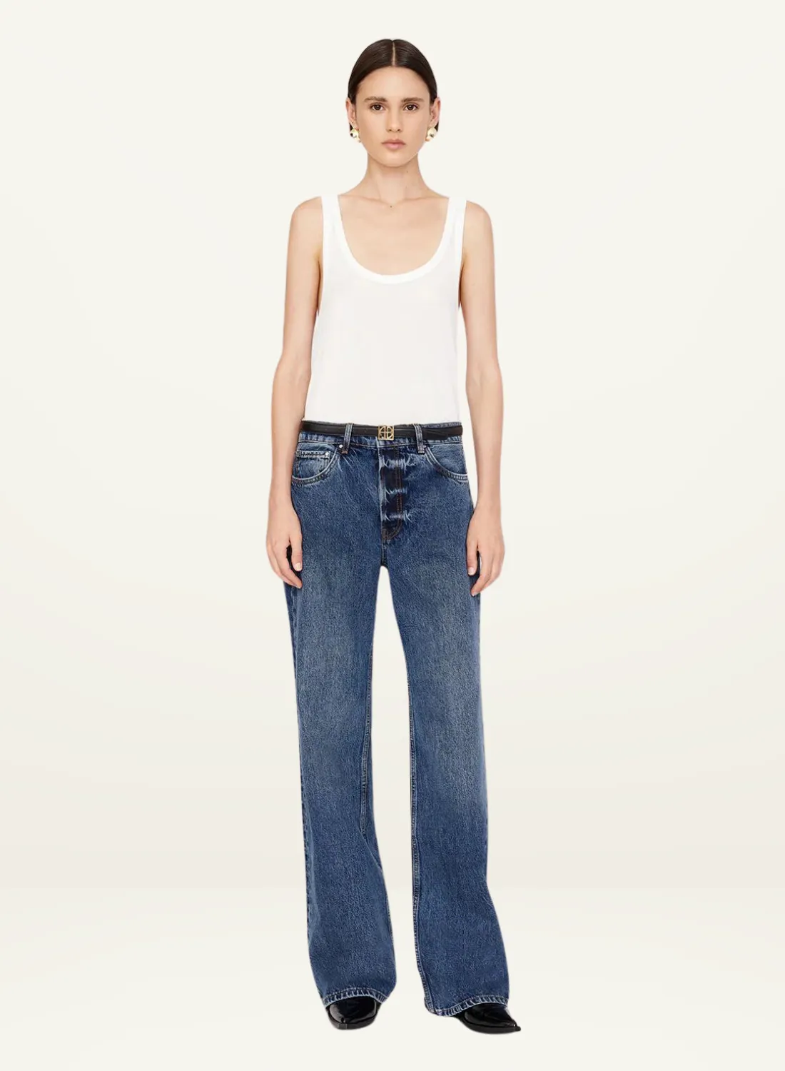 Anine Bing Hugh Jean in DARK INDIGO