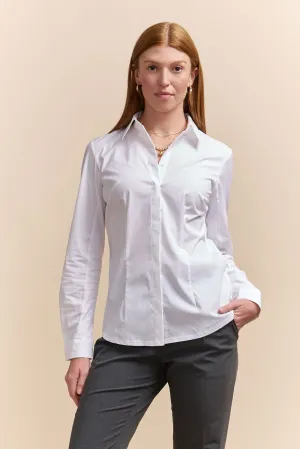 Basic poplin & jersey shirt