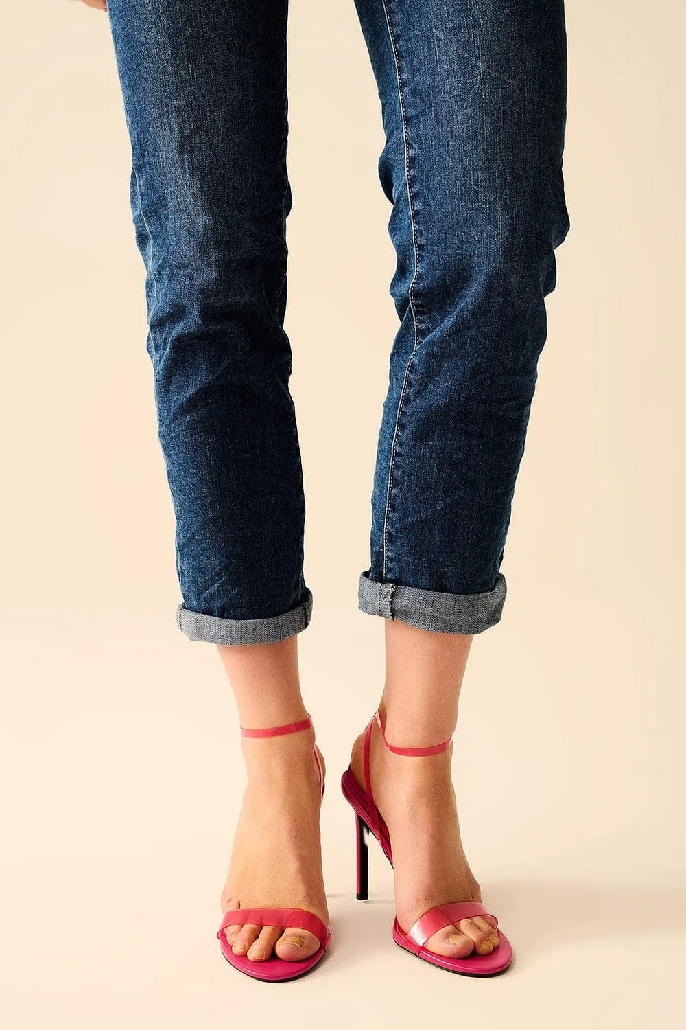 Basic Super Skinny Mid Wash Stretchy Jeans