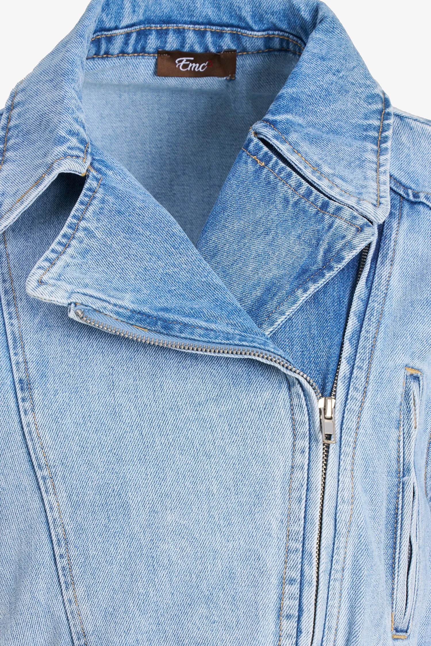 Belted Denim Jacket | Ema&Carla