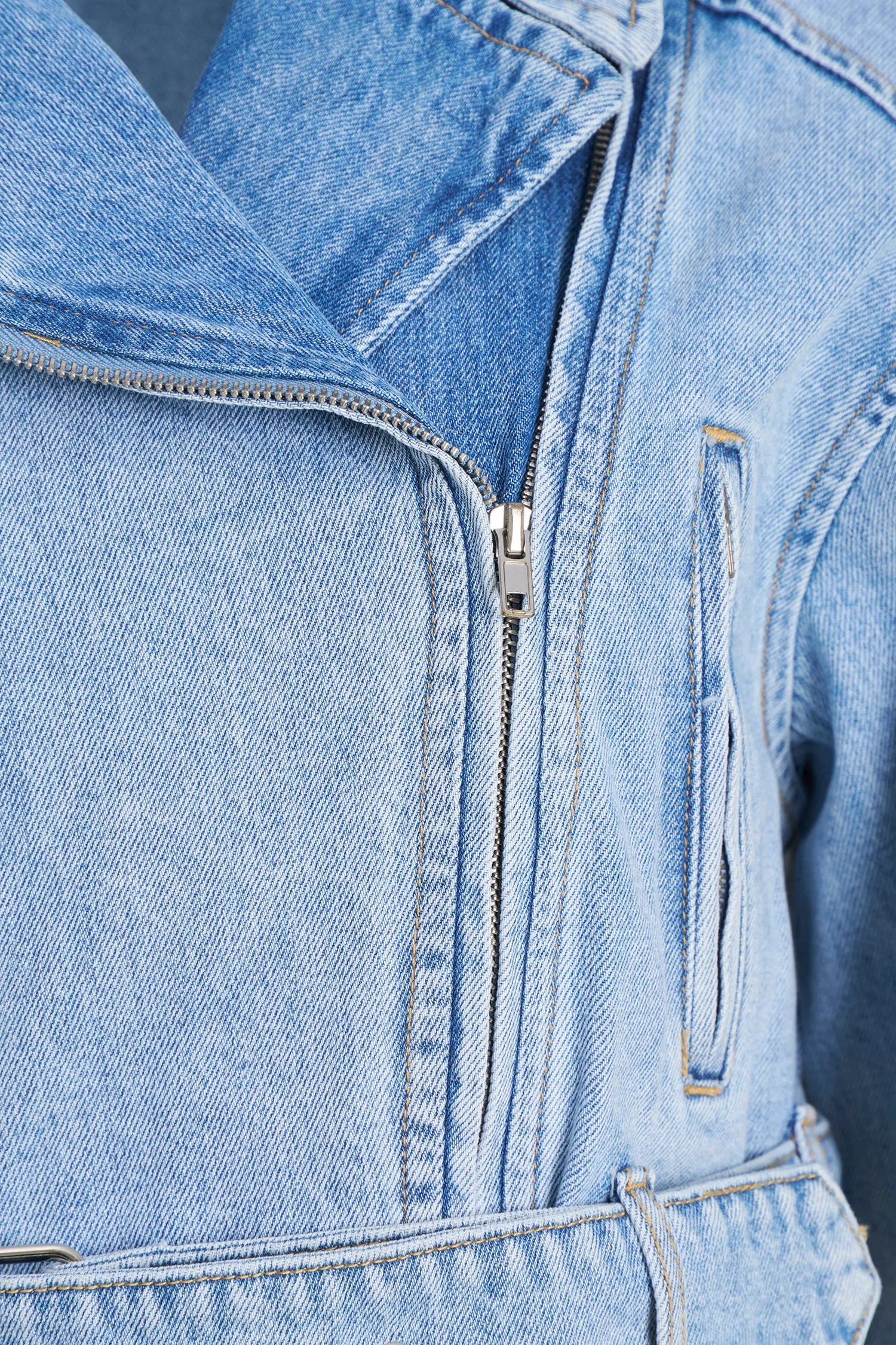 Belted Denim Jacket | Ema&Carla
