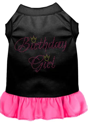 Birthday Girl Rhinestone Dress Black With Bright Pink Xxl
