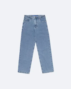 Blue Straight Leg Jeans