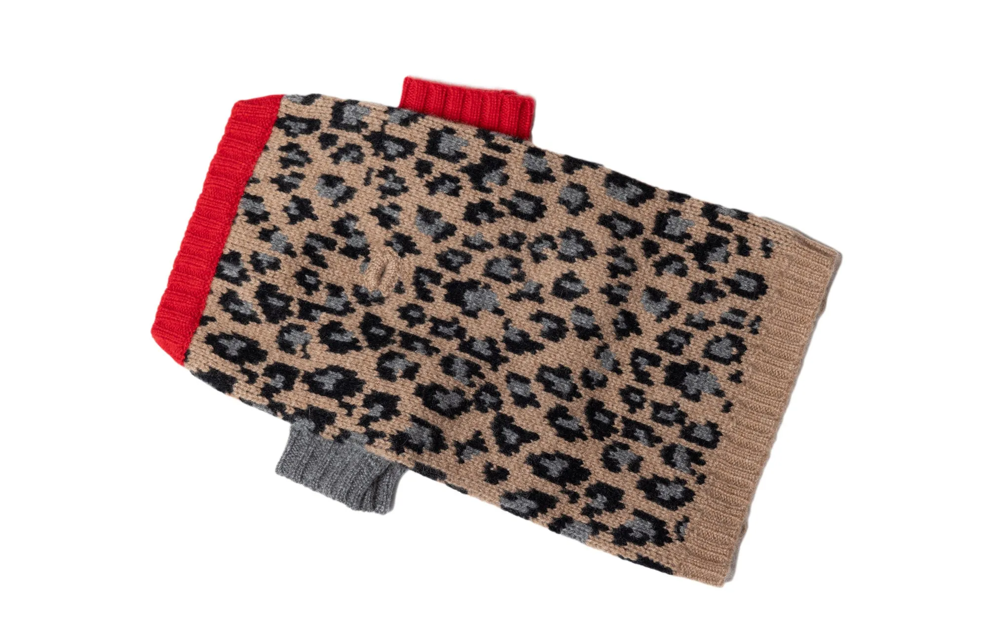Cashmere Sweaters -  Leopard - Gray Highlights