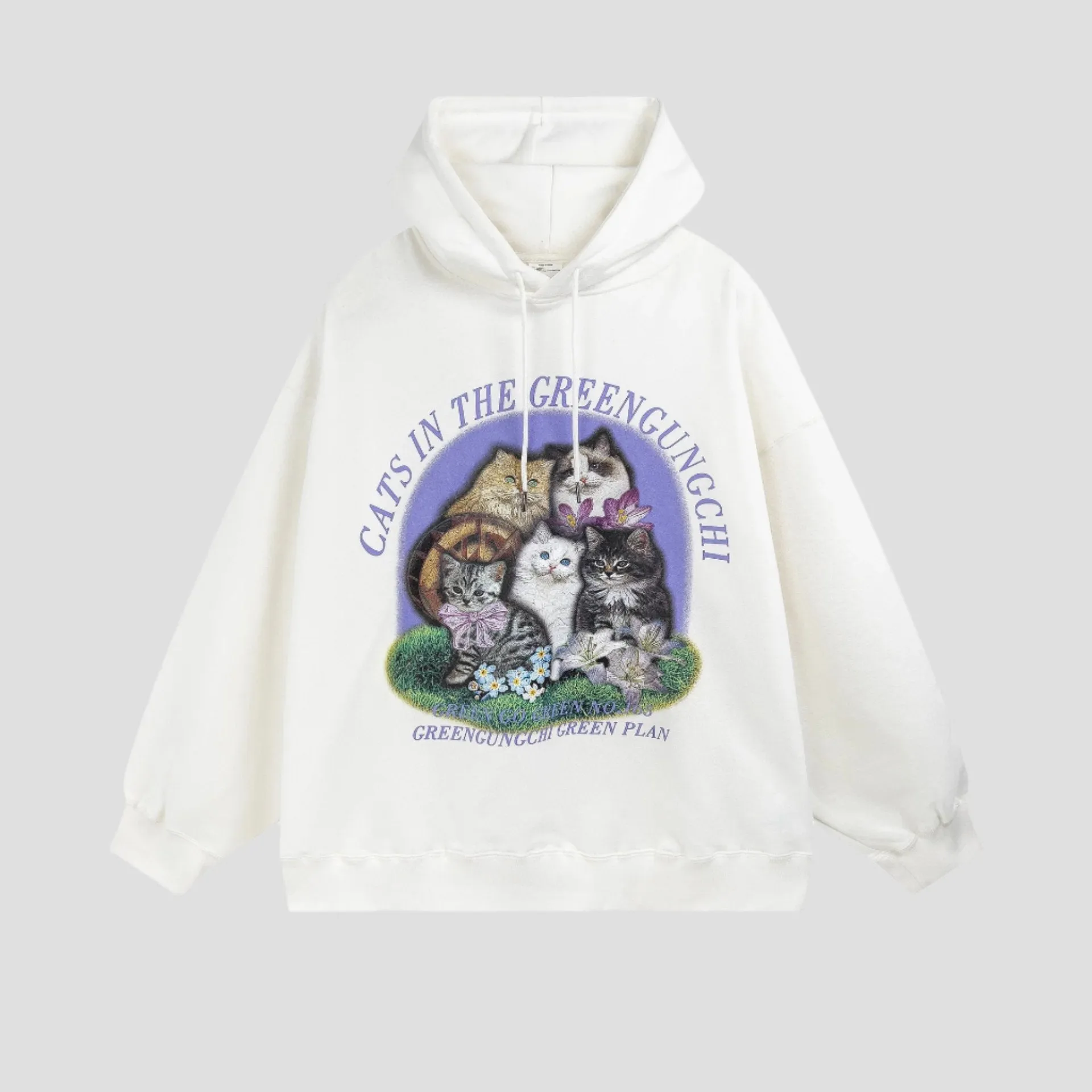 Cats Hoodie Greengungchi Collection
