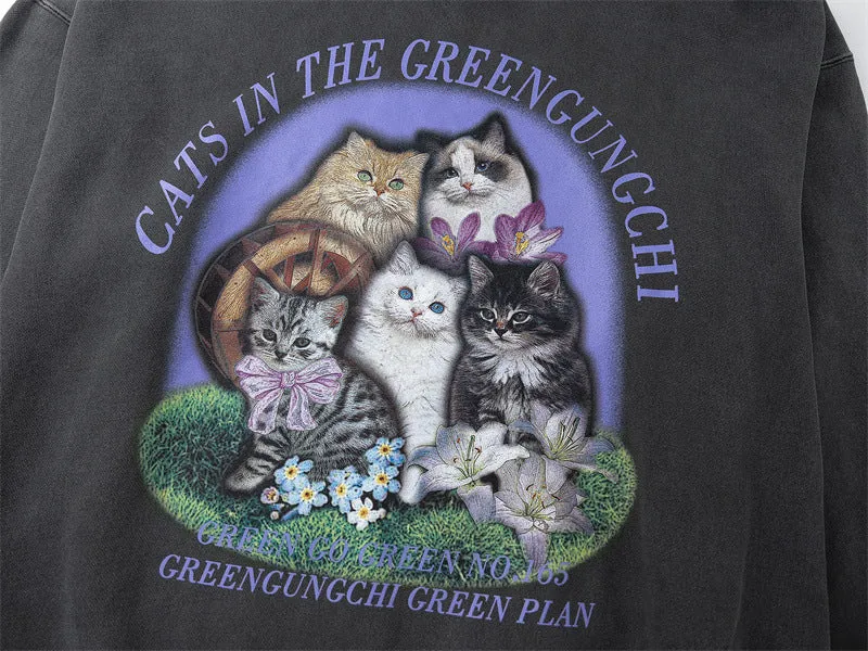 Cats Hoodie Greengungchi Collection
