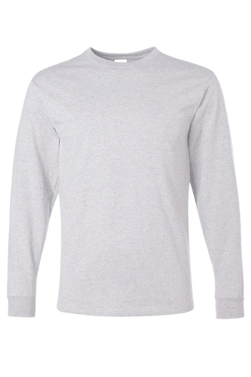 Cheetah Stacked Football Mom Royal Unisex Dri-Power Long-Sleeve 50/50 Tee