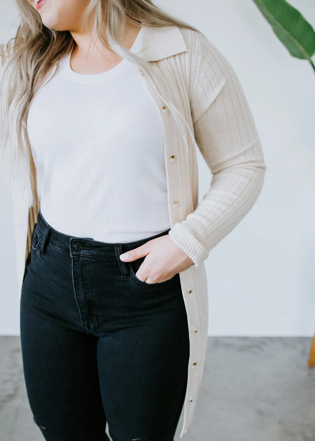 Cherish Me Ribbed Knit Cardigan