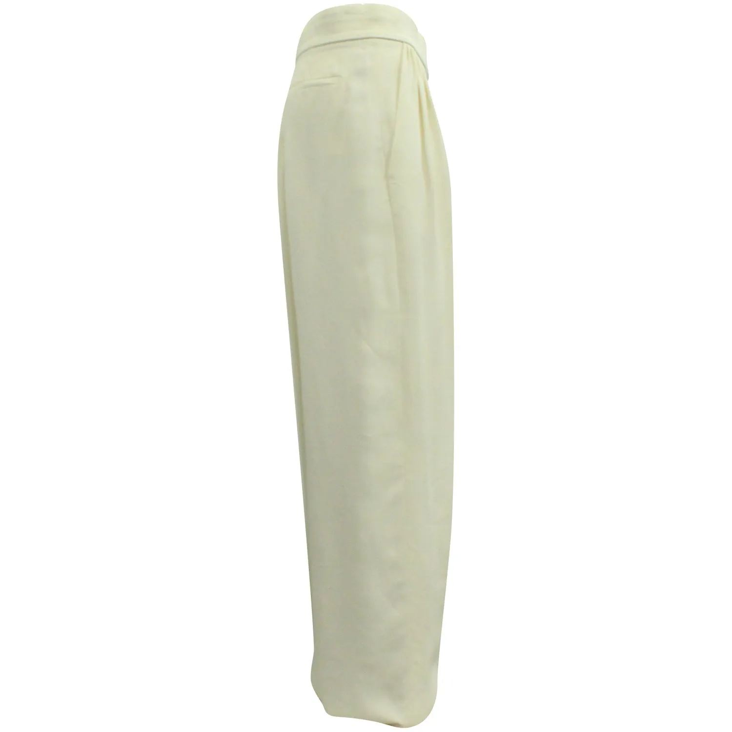Chloé Straight-Leg Pants in Ecru Viscose