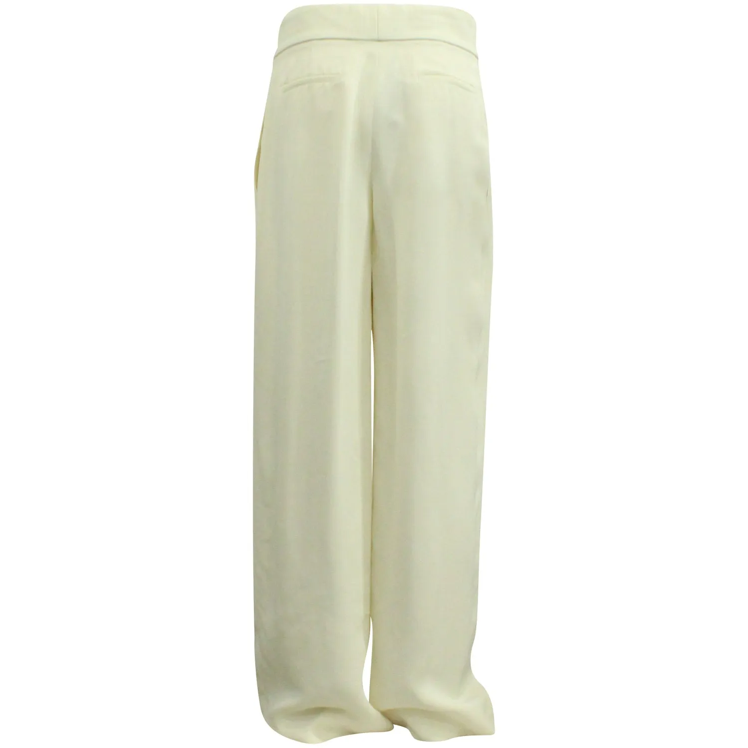 Chloé Straight-Leg Pants in Ecru Viscose