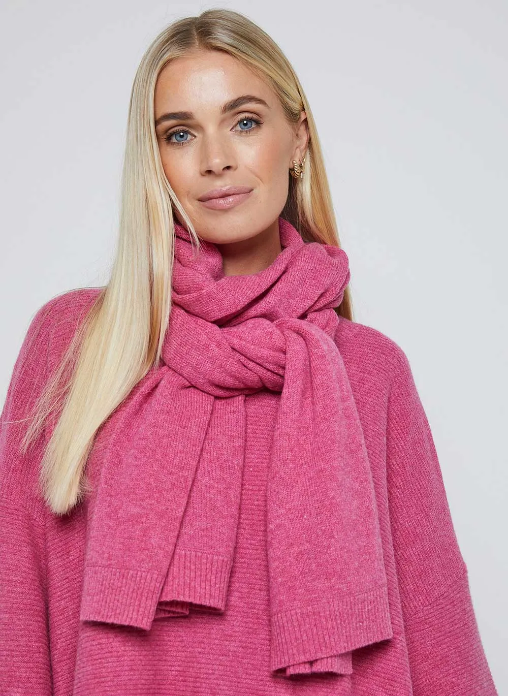 Classic Cashmere Scarf - Berry Pink