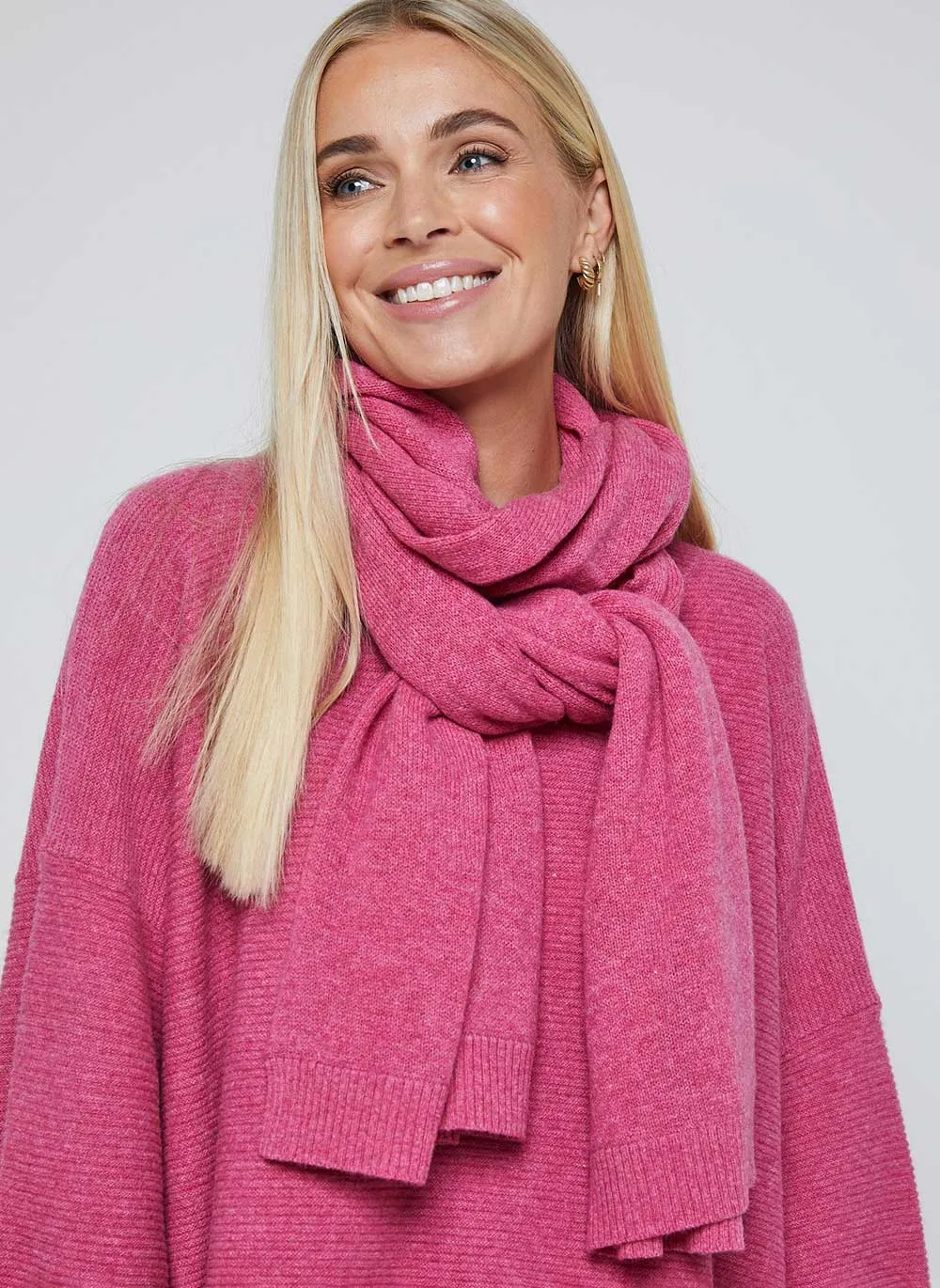 Classic Cashmere Scarf - Berry Pink