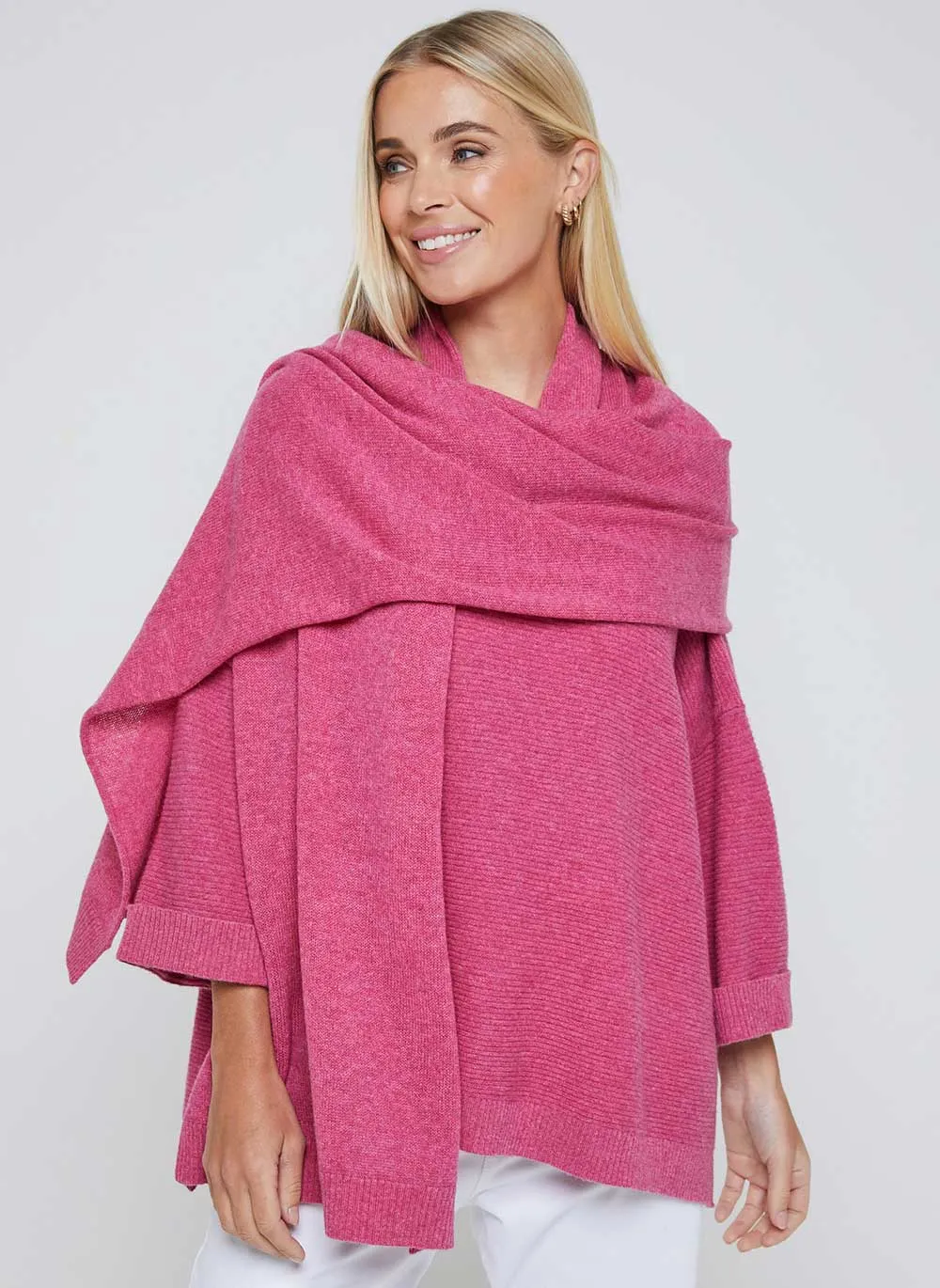Classic Cashmere Scarf - Berry Pink