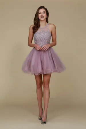 Dama Dresses for Quinceanera in Light-Mauve Style B652 Quince Outfit