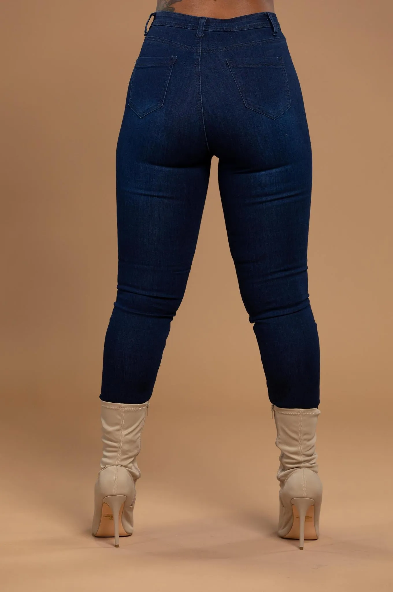 Dark Wash Classic Denim Jeans