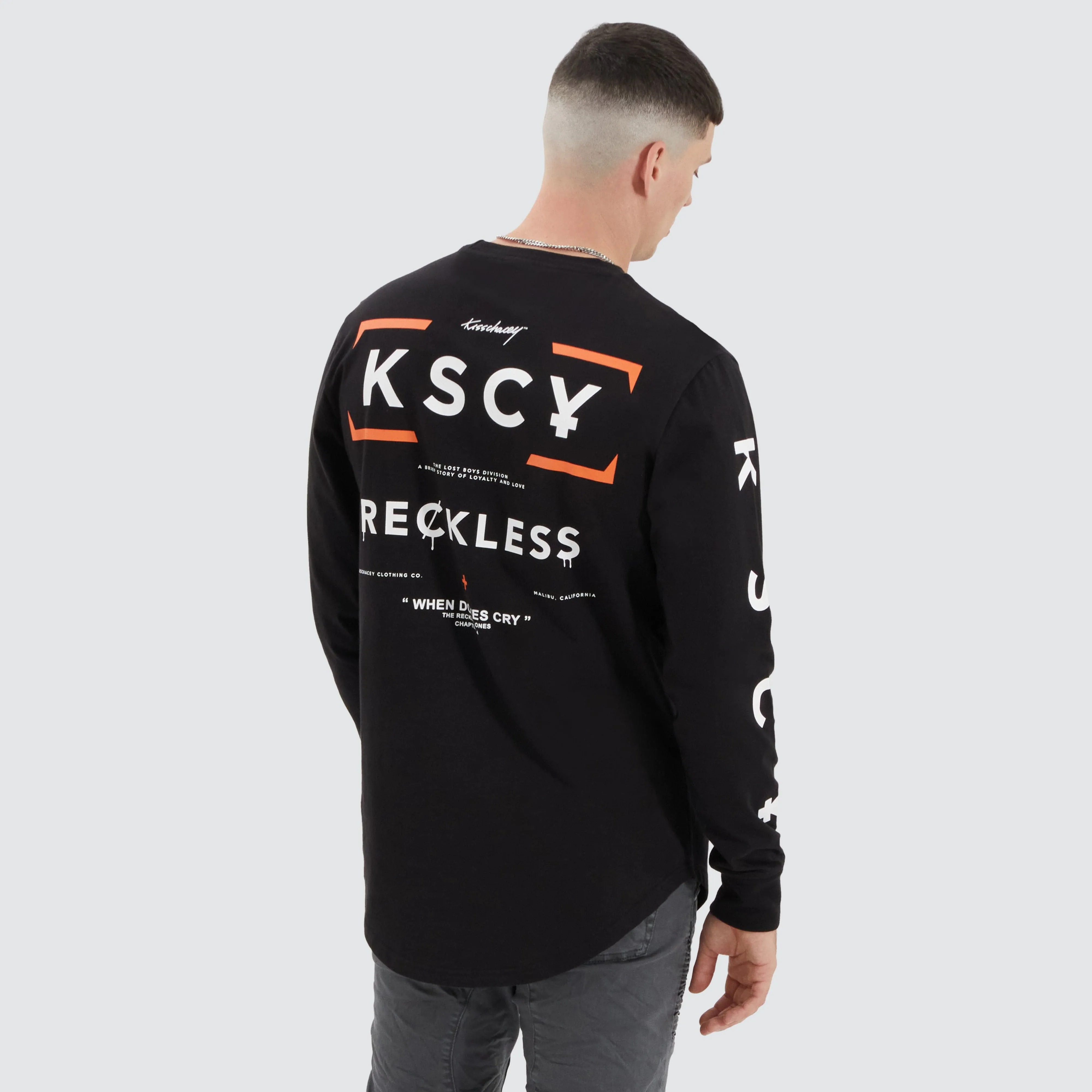 Dassel Dual Curved Longsleeve Tee Jet Black