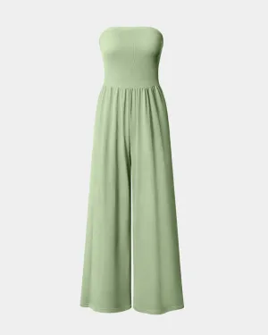 Dressy Tube Strapless Casual Elegant Jumpsuits