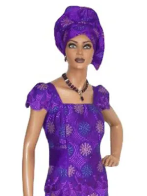 Elegant Purple Lace Top