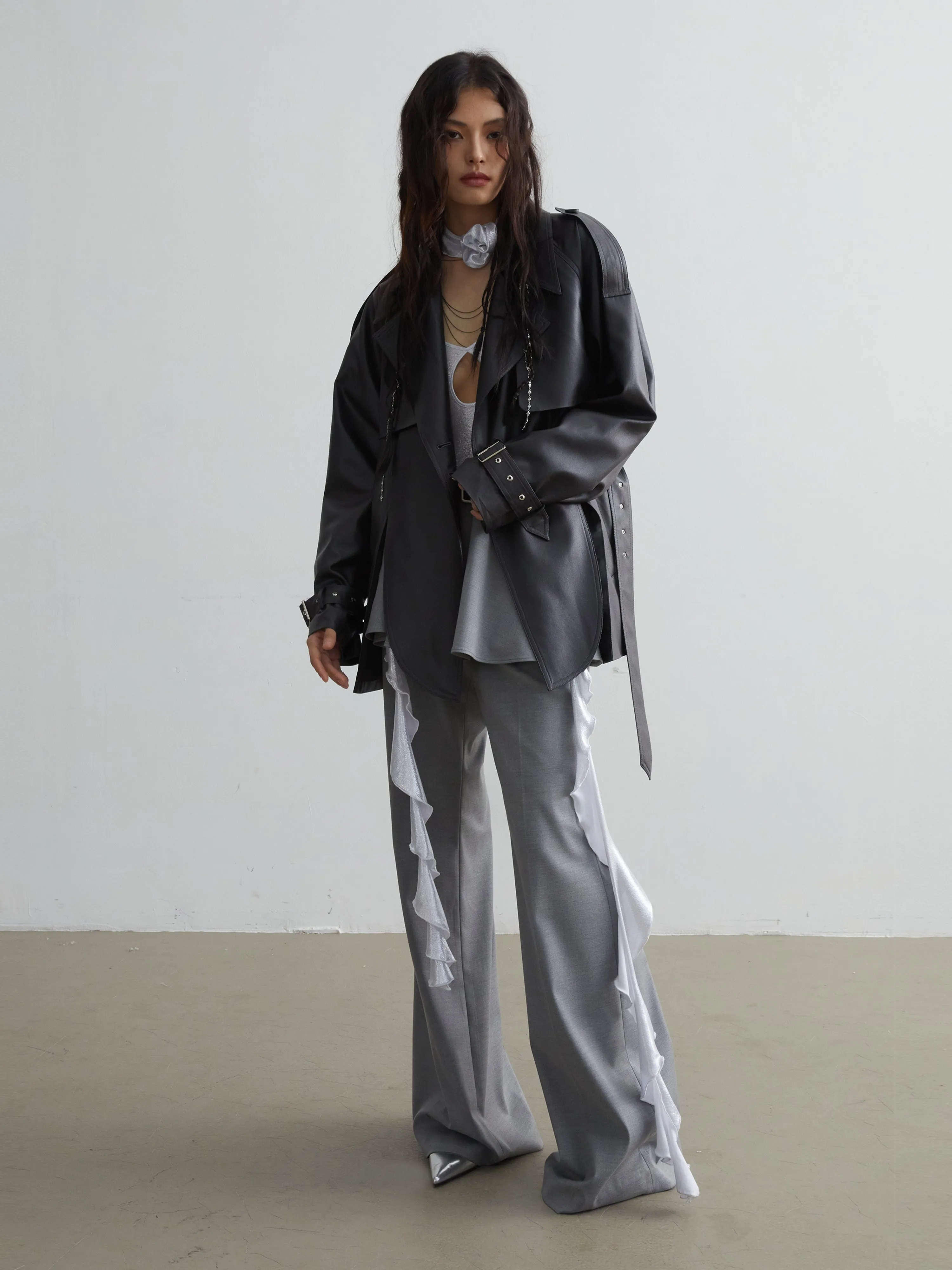 Elegant Skirt Pants Set