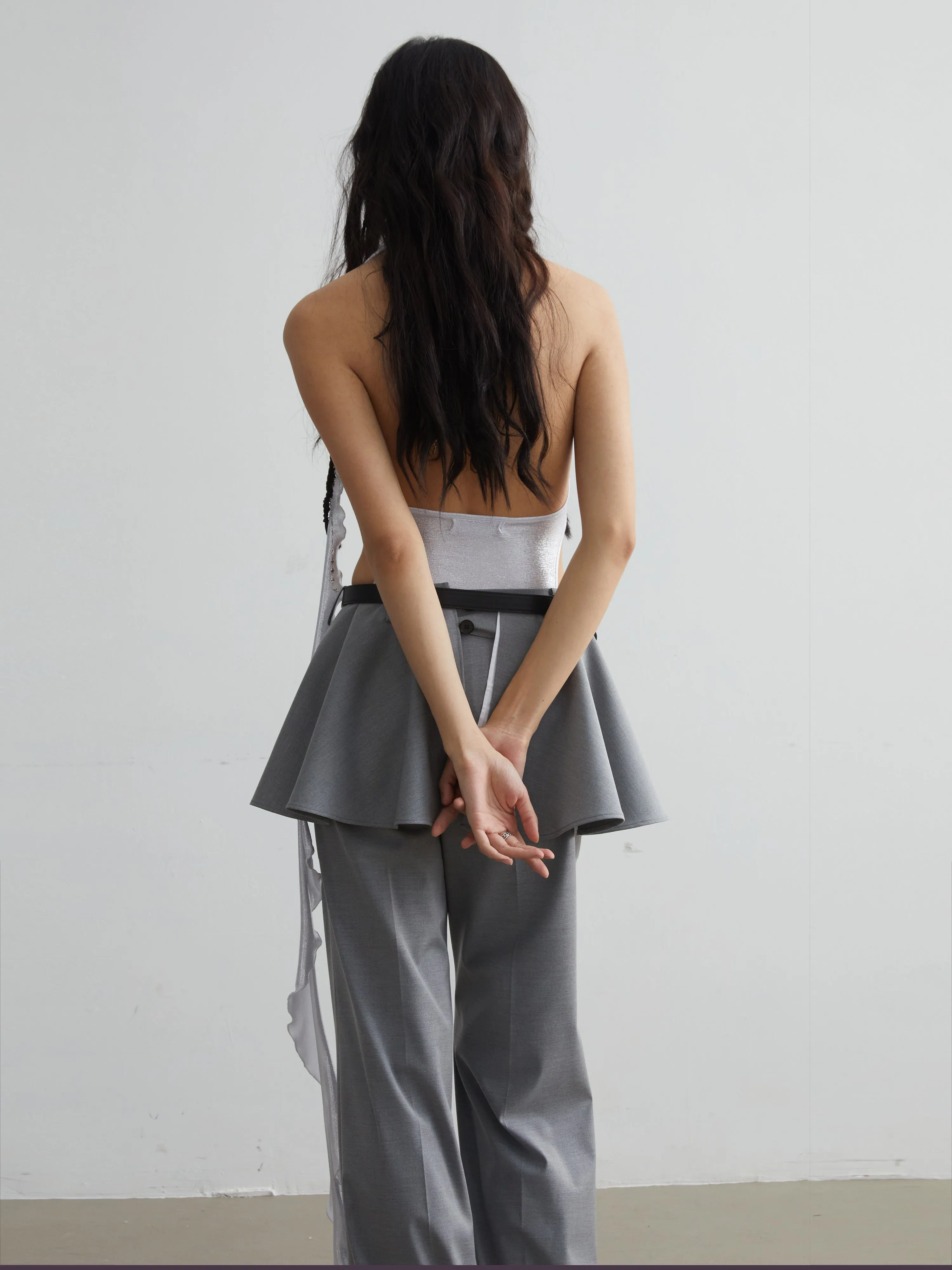 Elegant Skirt Pants Set
