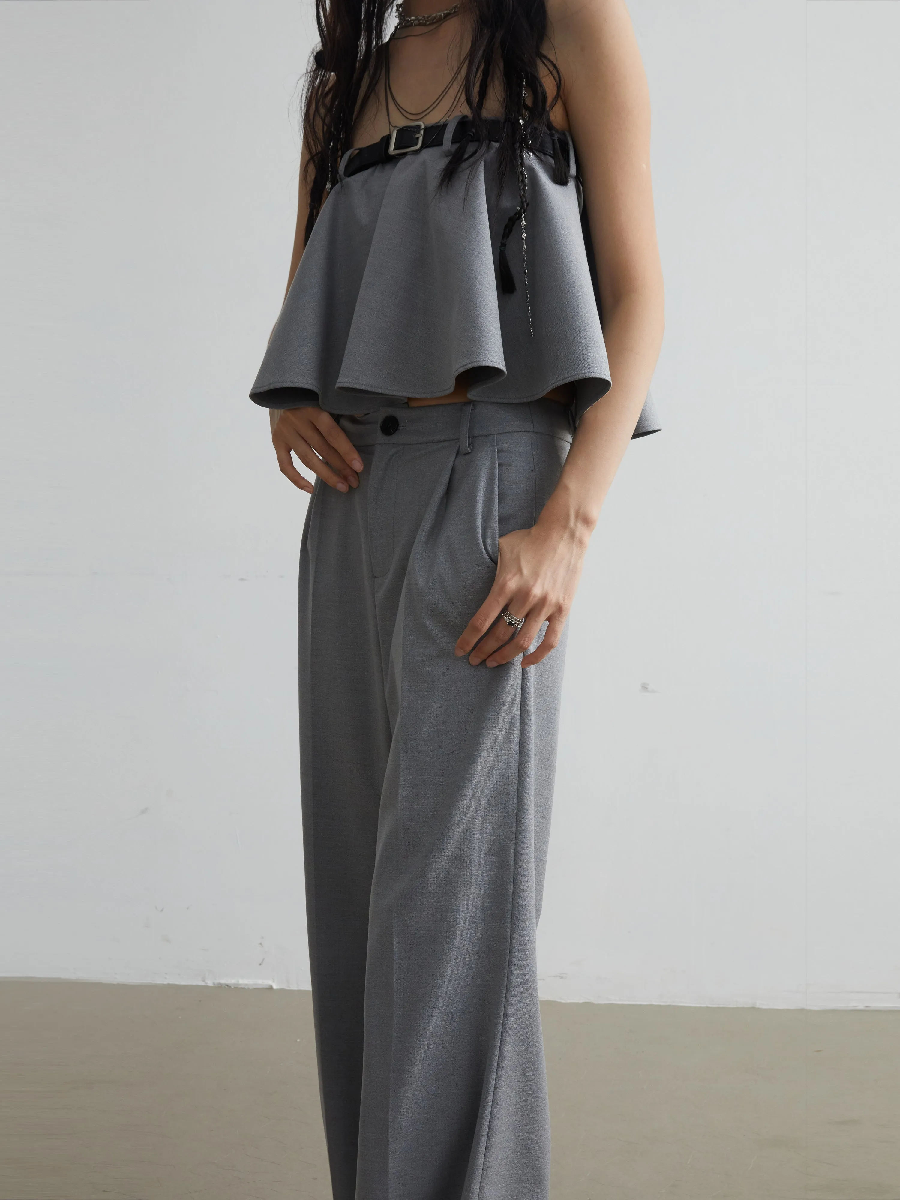 Elegant Skirt Pants Set