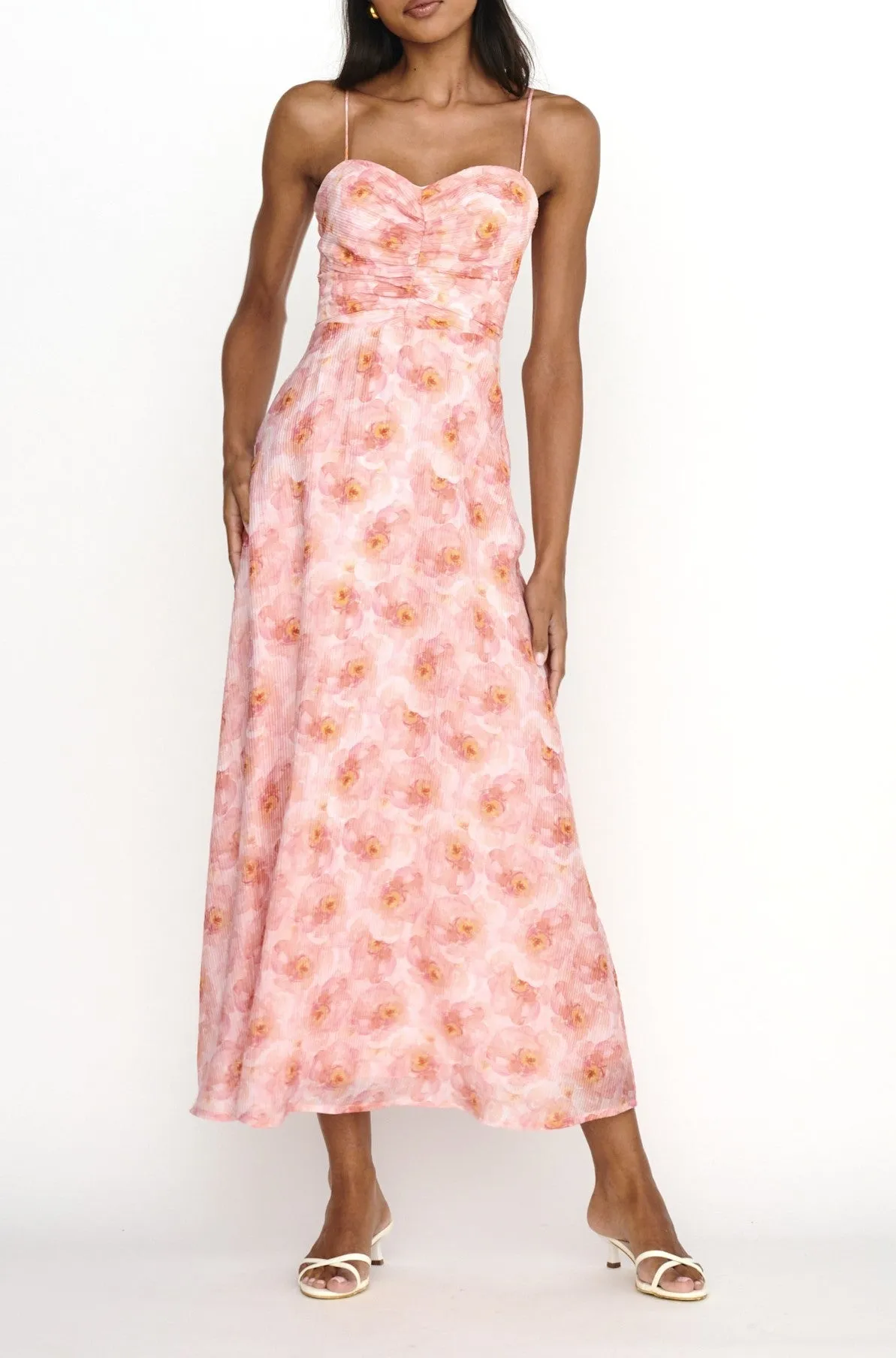 Floral Flair Midi Dress