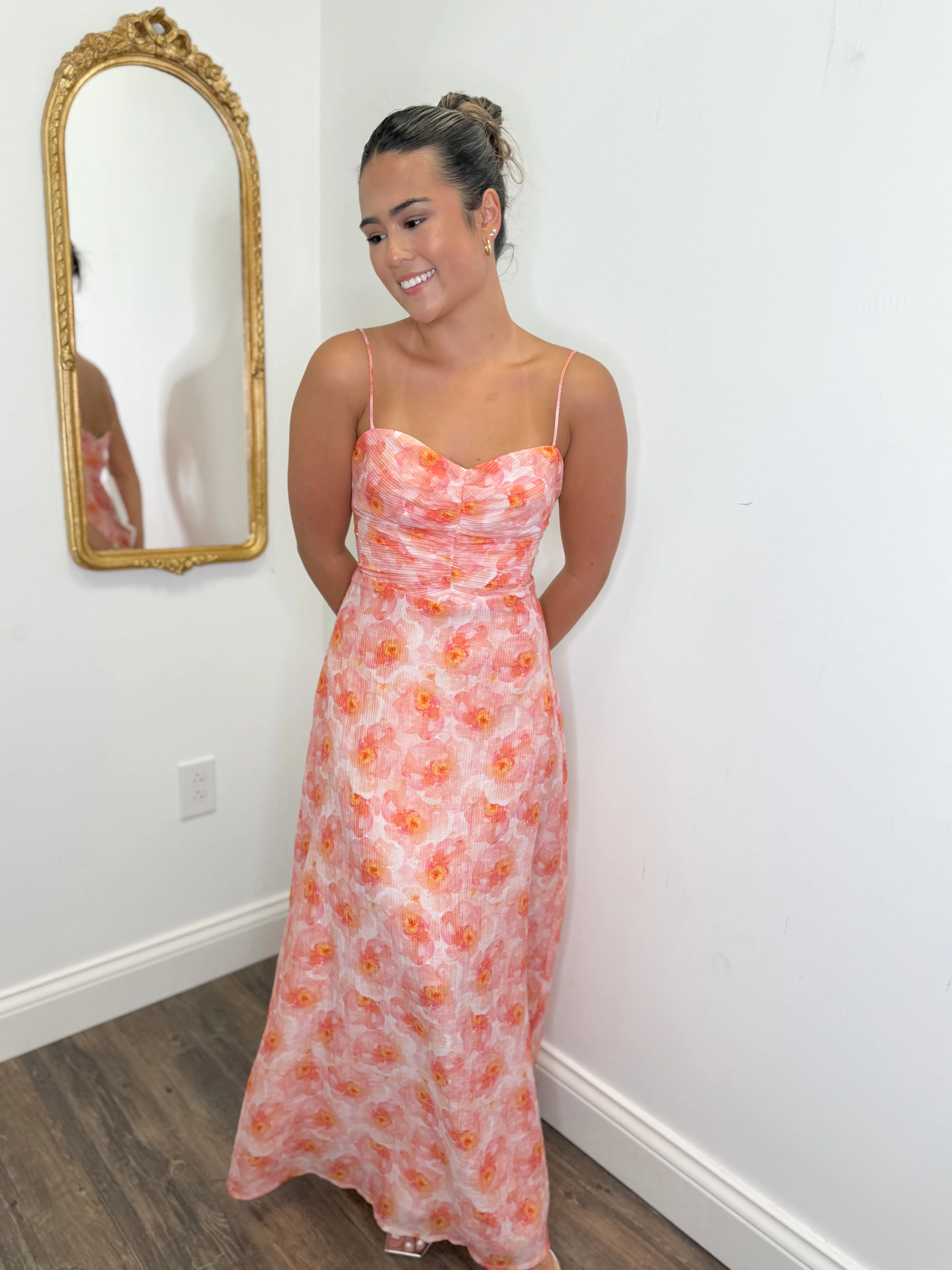 Floral Flair Midi Dress