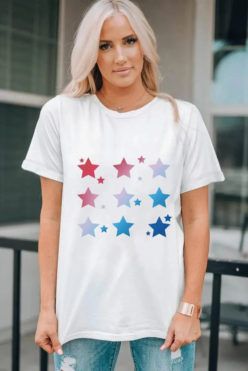 Get Your Women's Stars Graphic T Shirt - Shop Now!