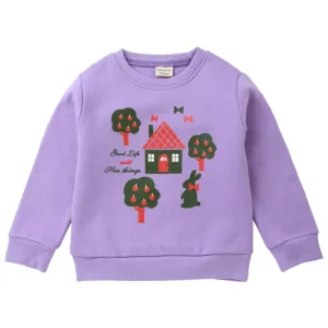 Girls Cartoon Printed Long Sleeve Daily Tees Wholesale