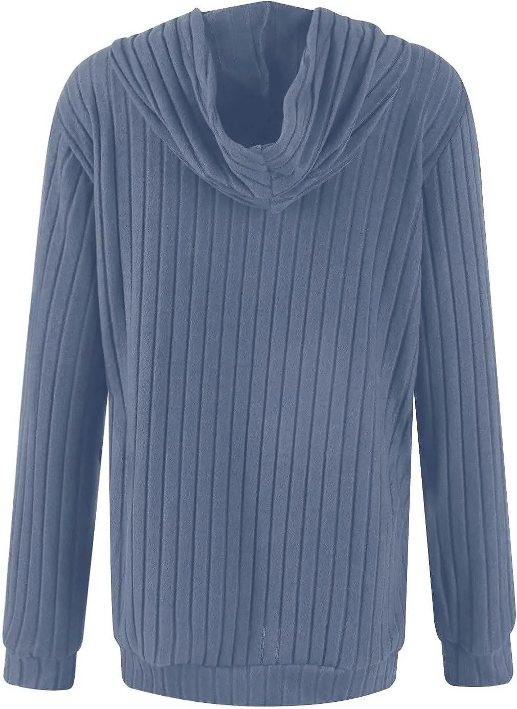 Gumipy Women Oversized Hoodie Long Sleeve Knit Sweater Sweatshirt Vintage Tunic Hoodies Tops with Pocket Comfy Winter Coats