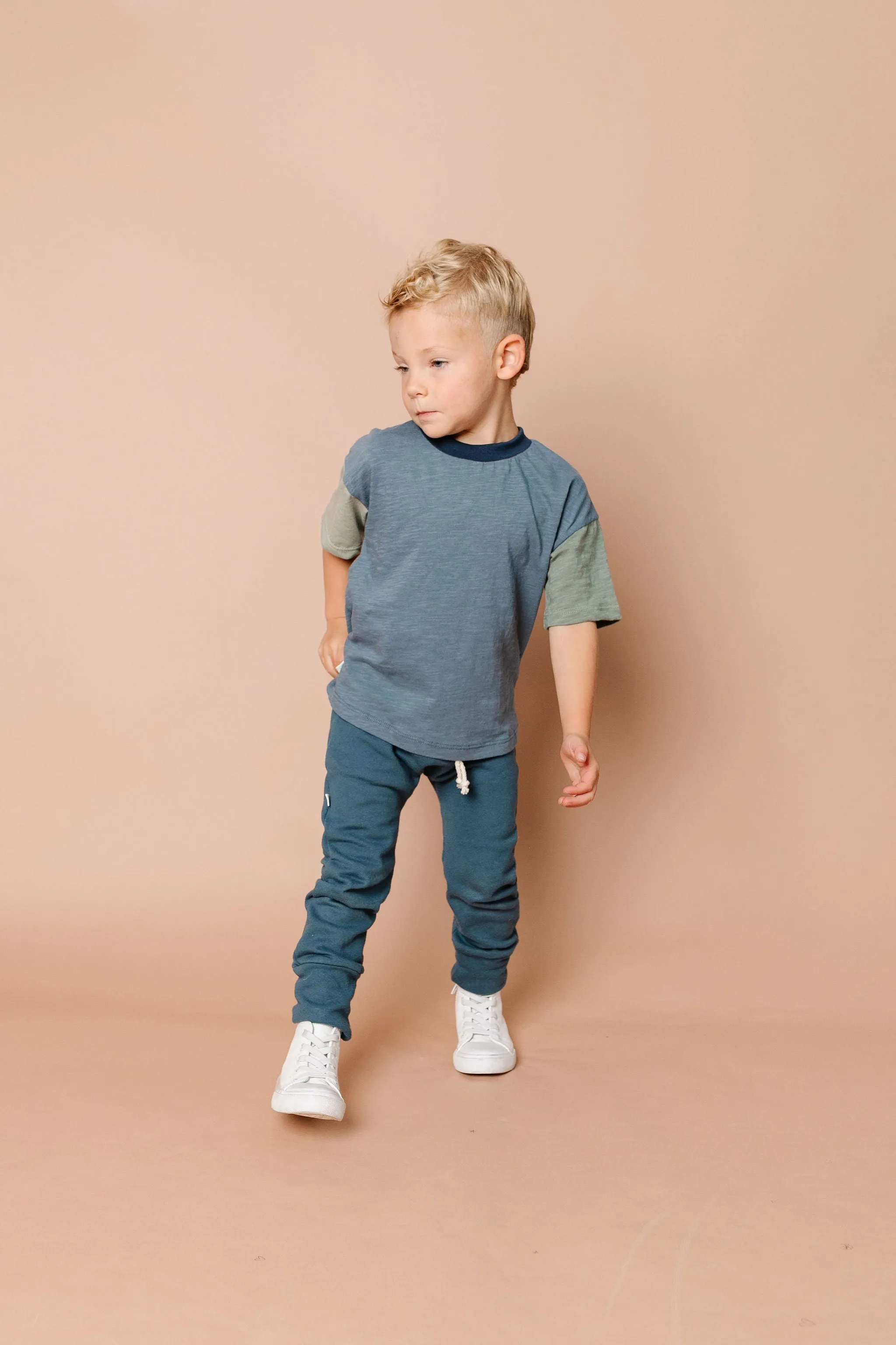 gusset pants CO - admiral blue