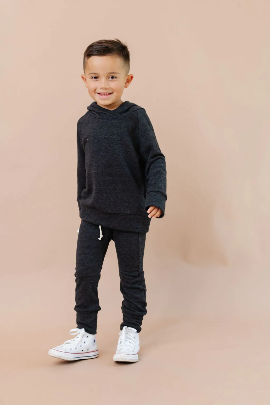 gusset pants CO - heather black