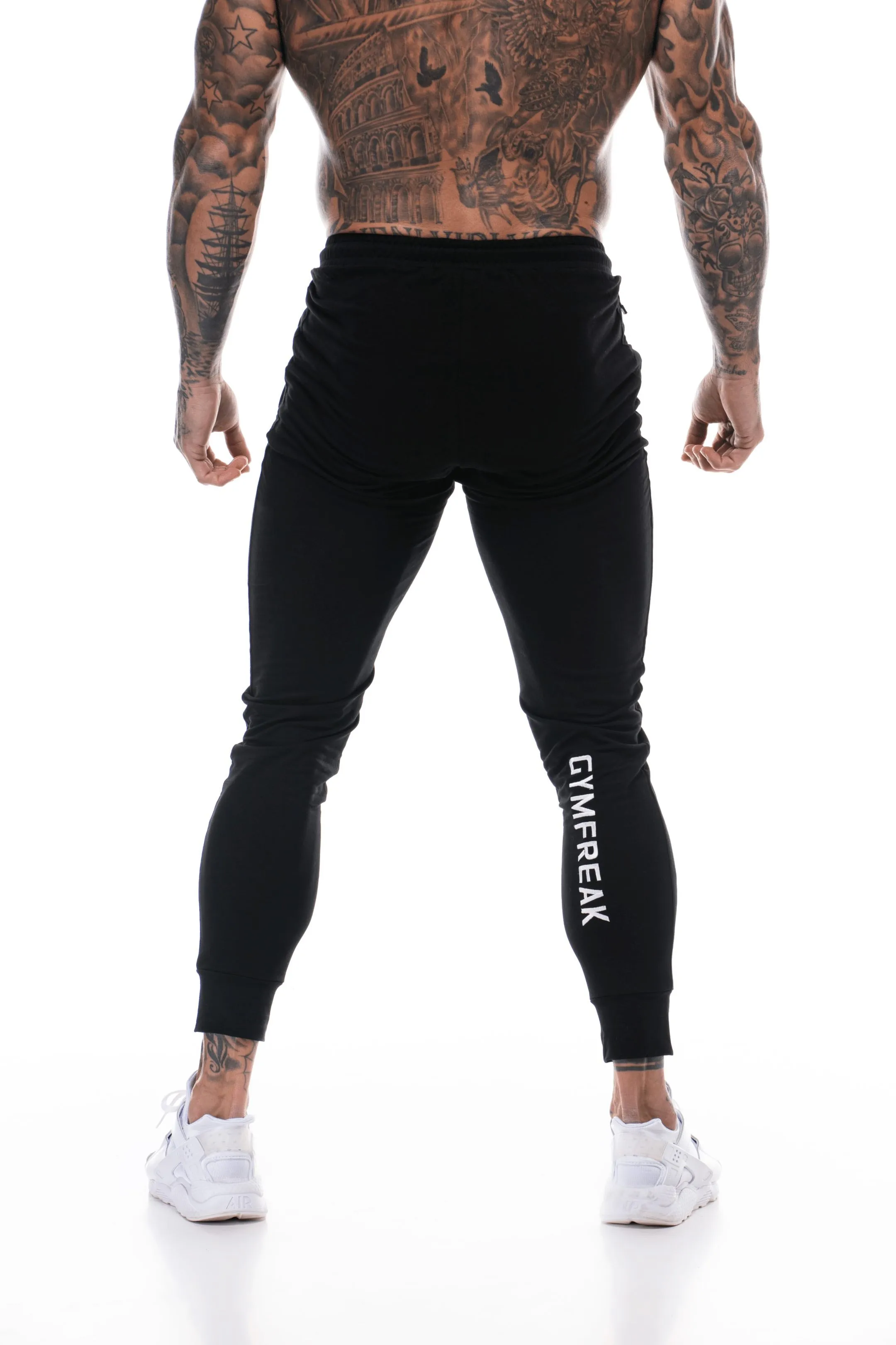 GymFreak Mens Active Joggers - Black
