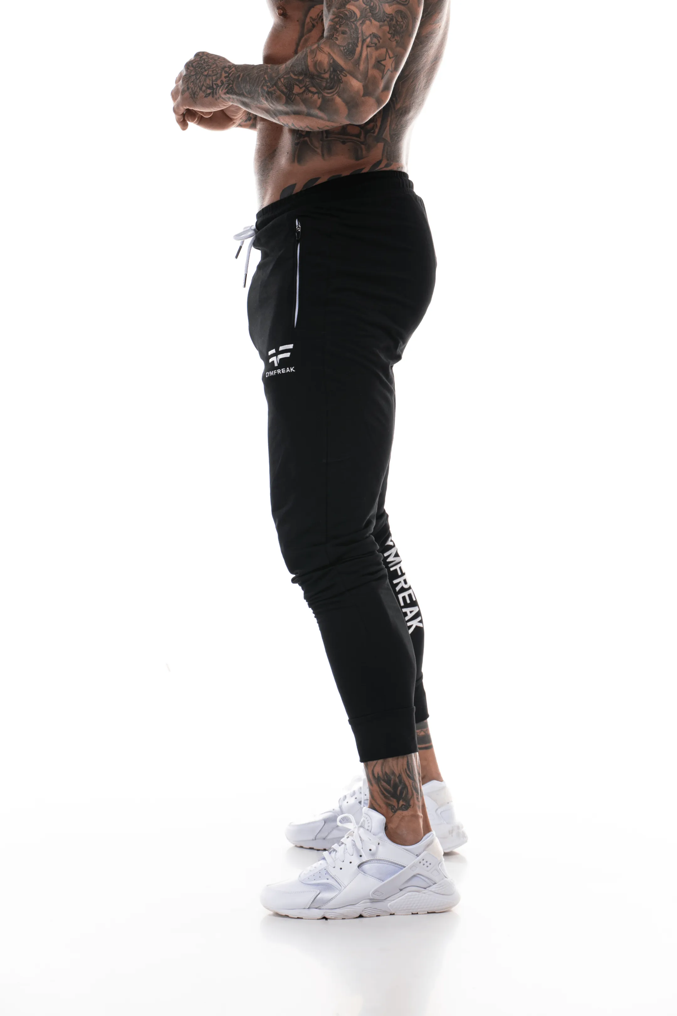 GymFreak Mens Active Joggers - Black