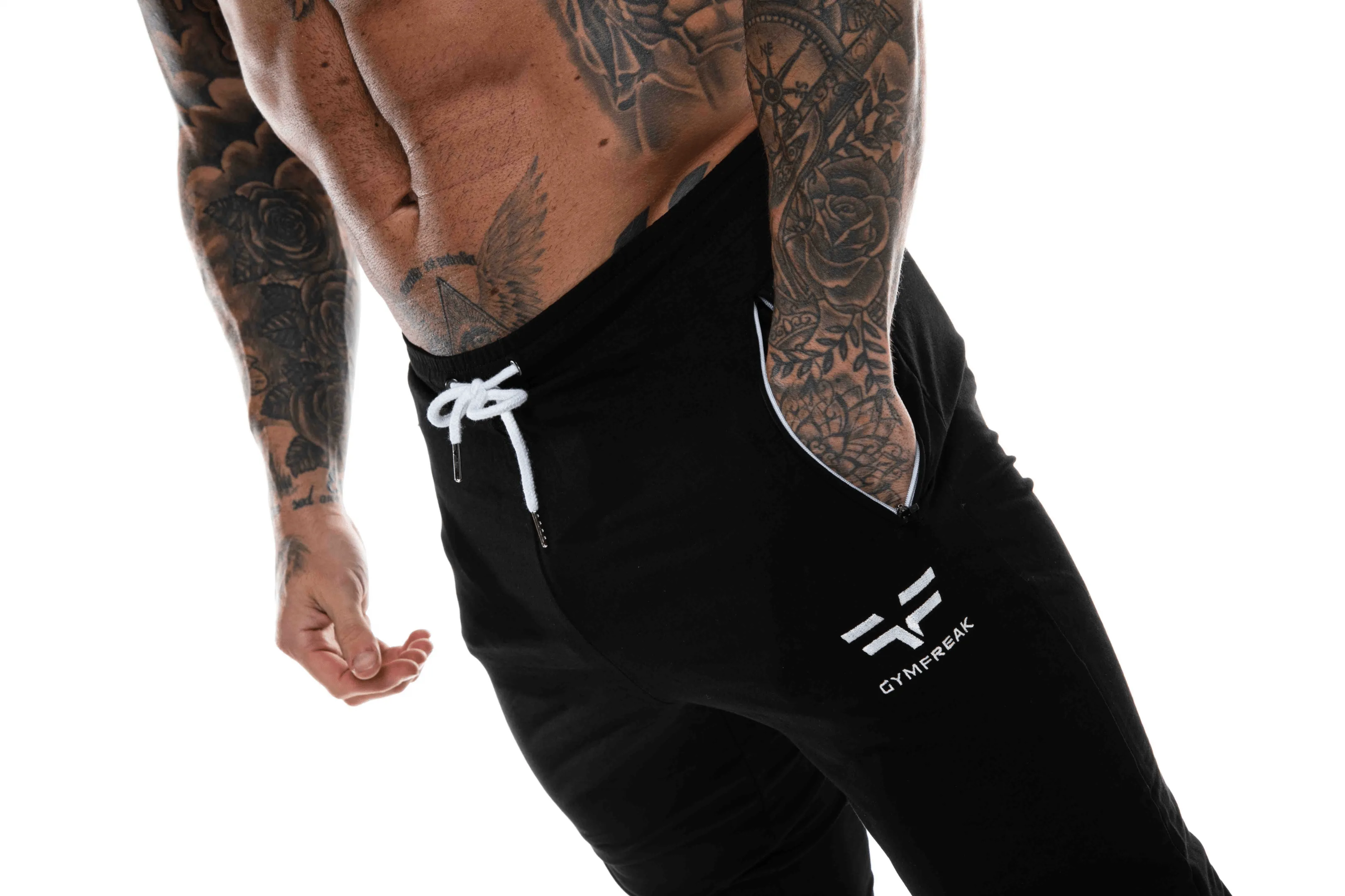 GymFreak Mens Active Joggers - Black