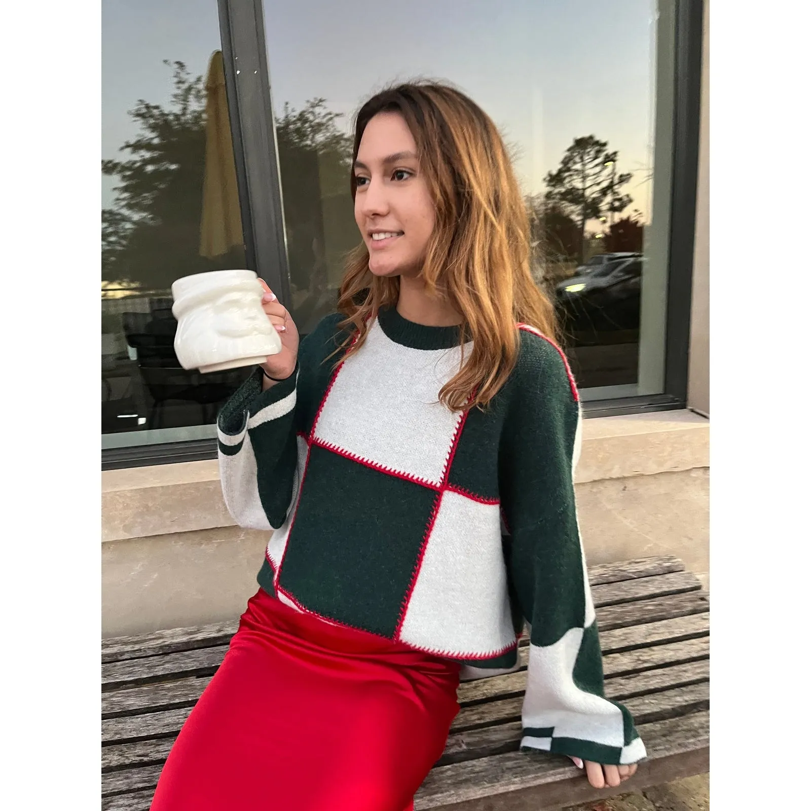 Hunter Color Block Oversized Sweater - FINAL SALE