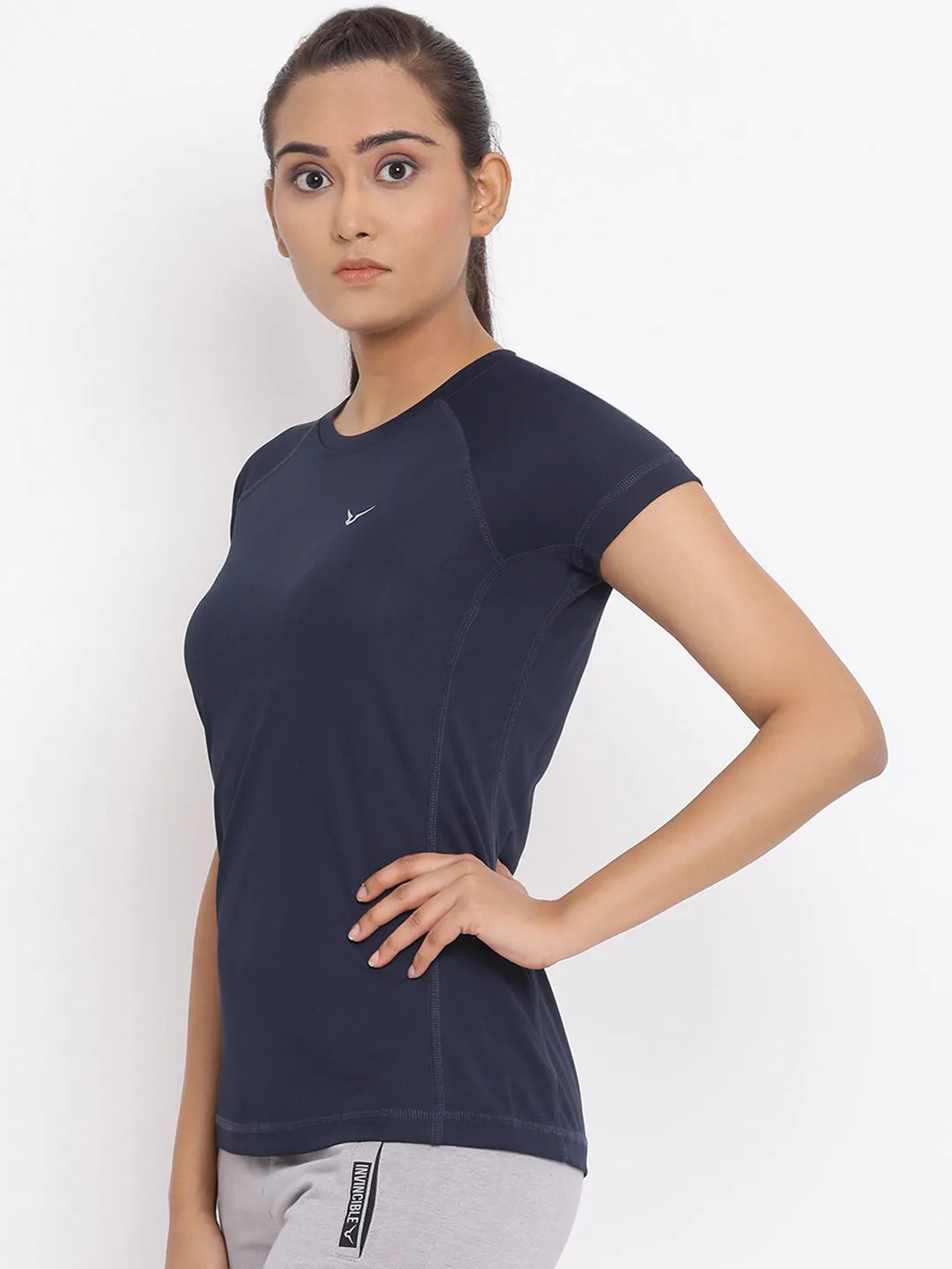 Invincible Women’s Gym Yoga Solid Tee