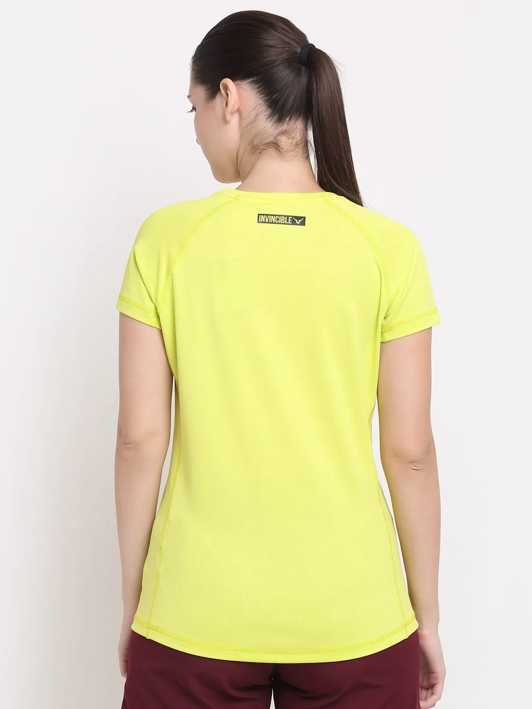 Invincible Women’s Gym Yoga Solid Tee