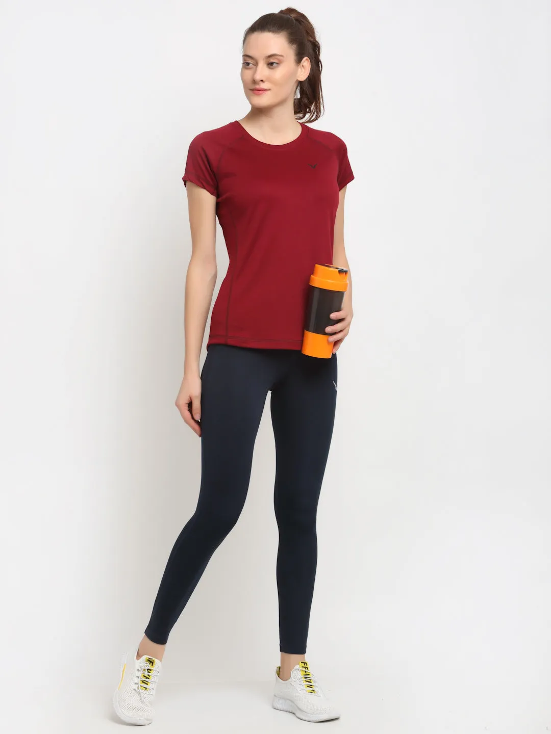 Invincible Women’s Gym Yoga Solid Tee