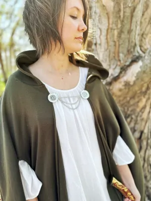 KardiKlip - Silver Medallions with Layered Chains