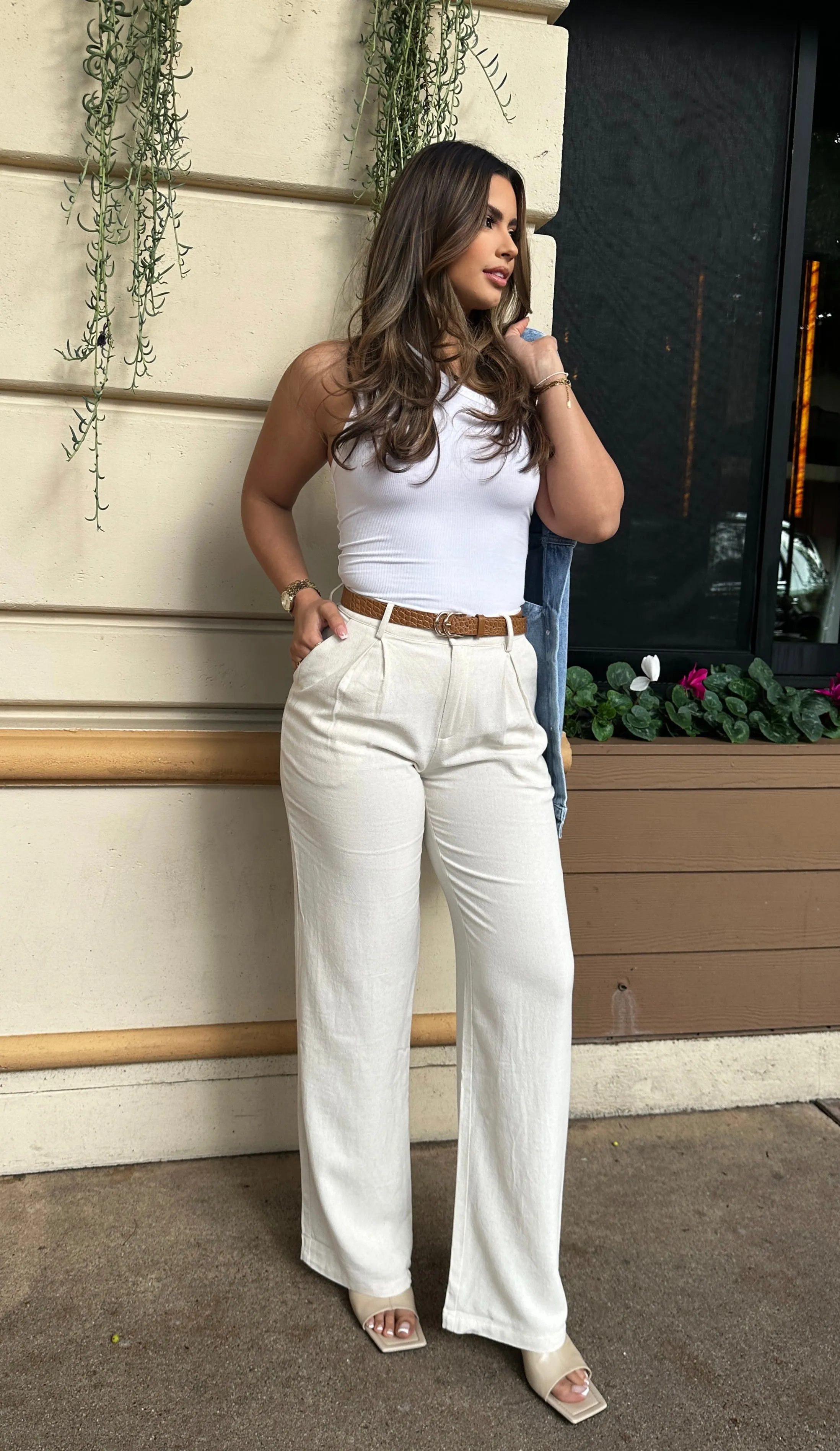 Limitless Linen Trouser- Natural