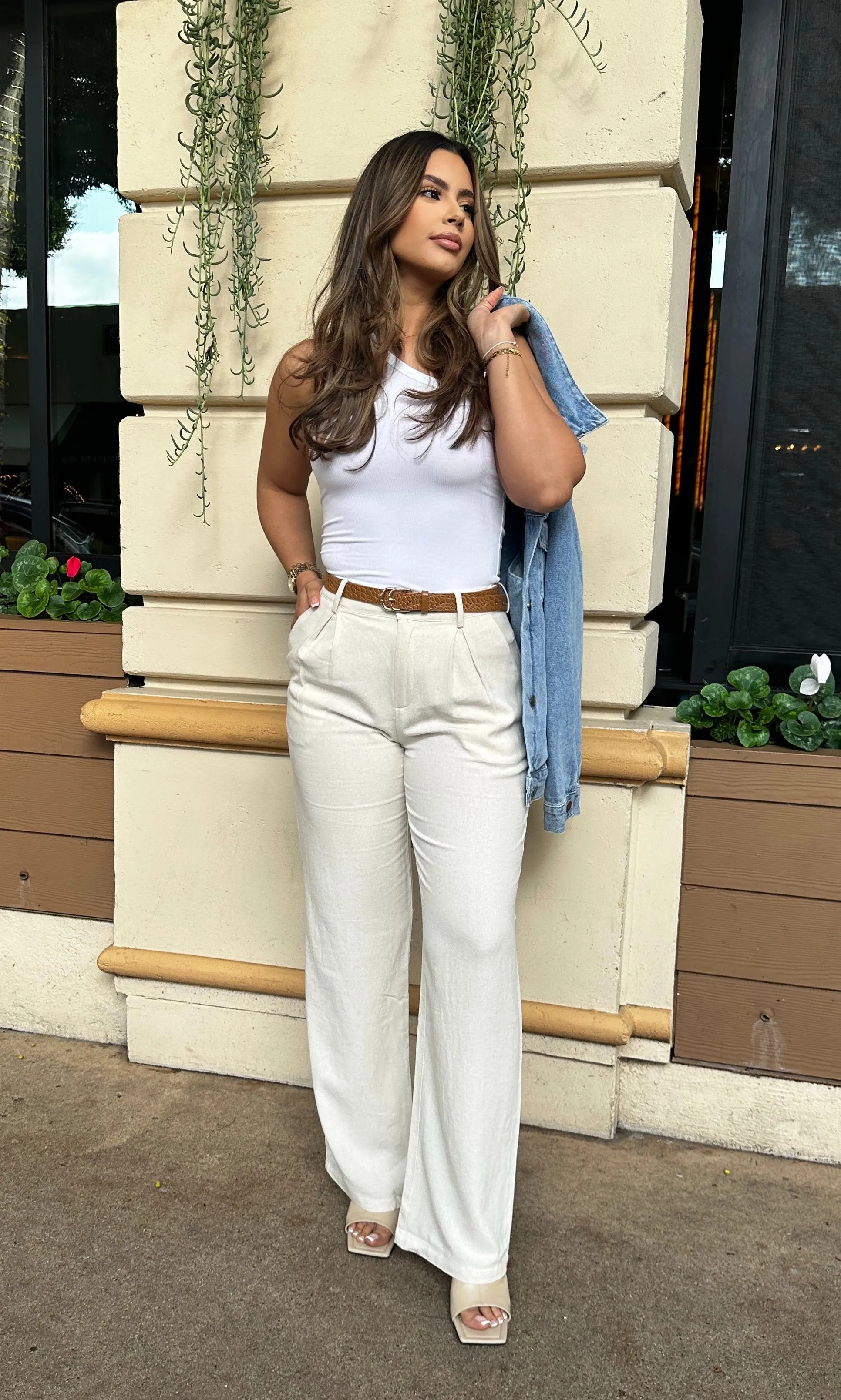 Limitless Linen Trouser- Natural