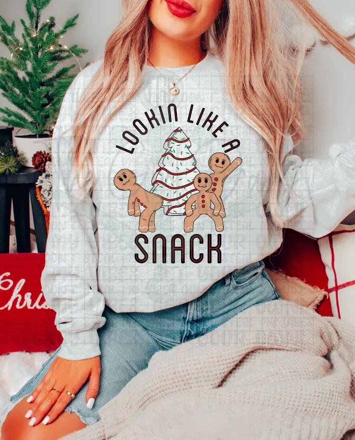 Lookin Like A Snack Ginger Bread Top Design