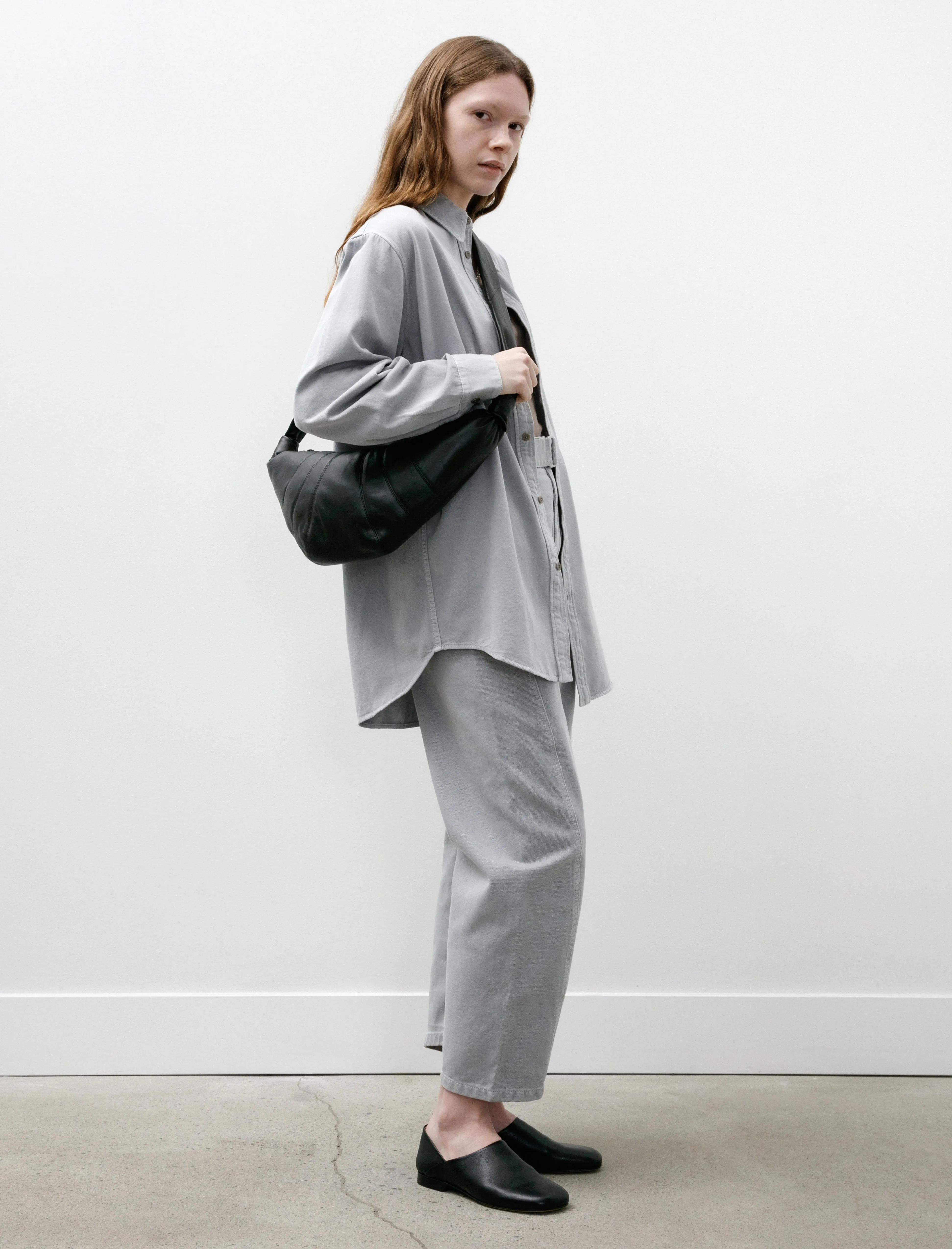 Medium Croissant Bag Black